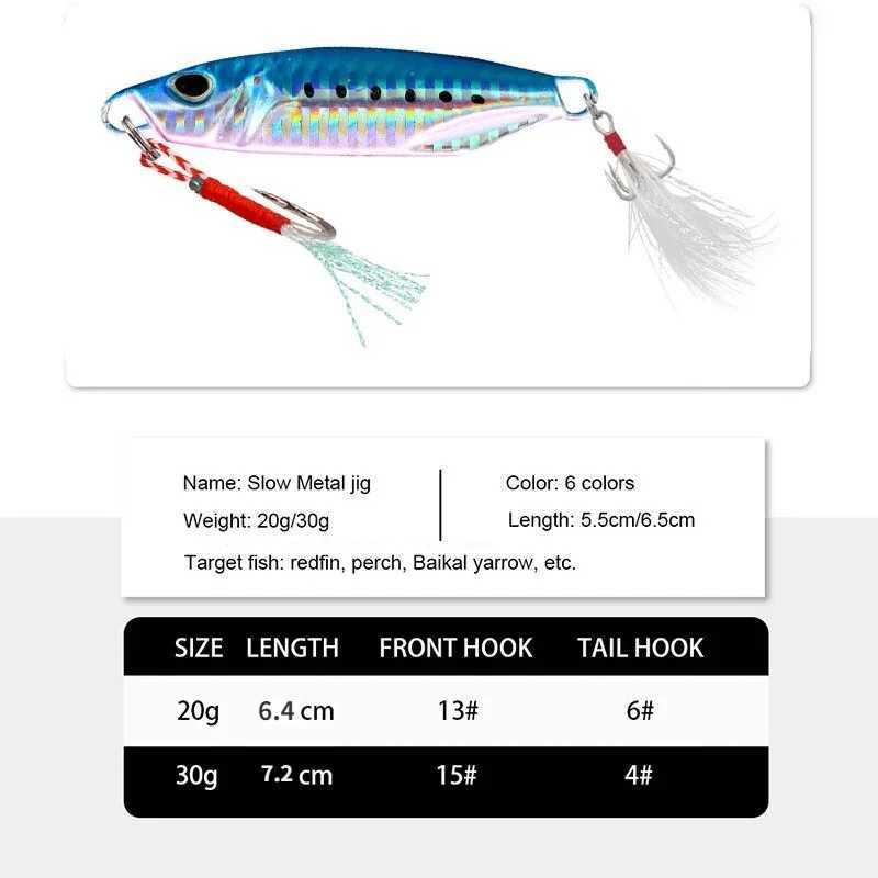 VWVIVIDWORLD-VHMetal Cast Lure20G 30GArtificial BaitShore Slow Fishing LuresSuper HardBass Fishing TackwhosaXJ241128