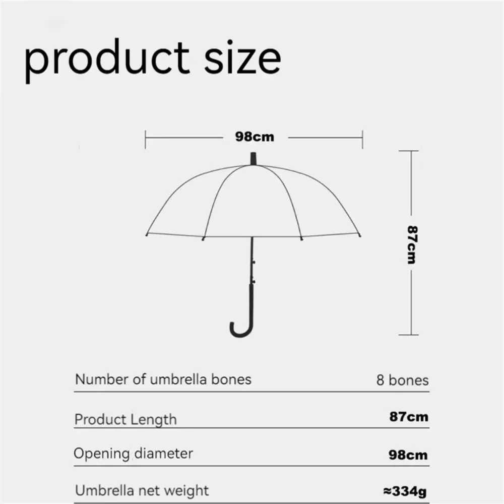New Arrival Unique Beach Parasol Portable New Handheld Jellyfish Authentic Umbrella Plastic Neutral Raincoat Transparent Gradient Z241206