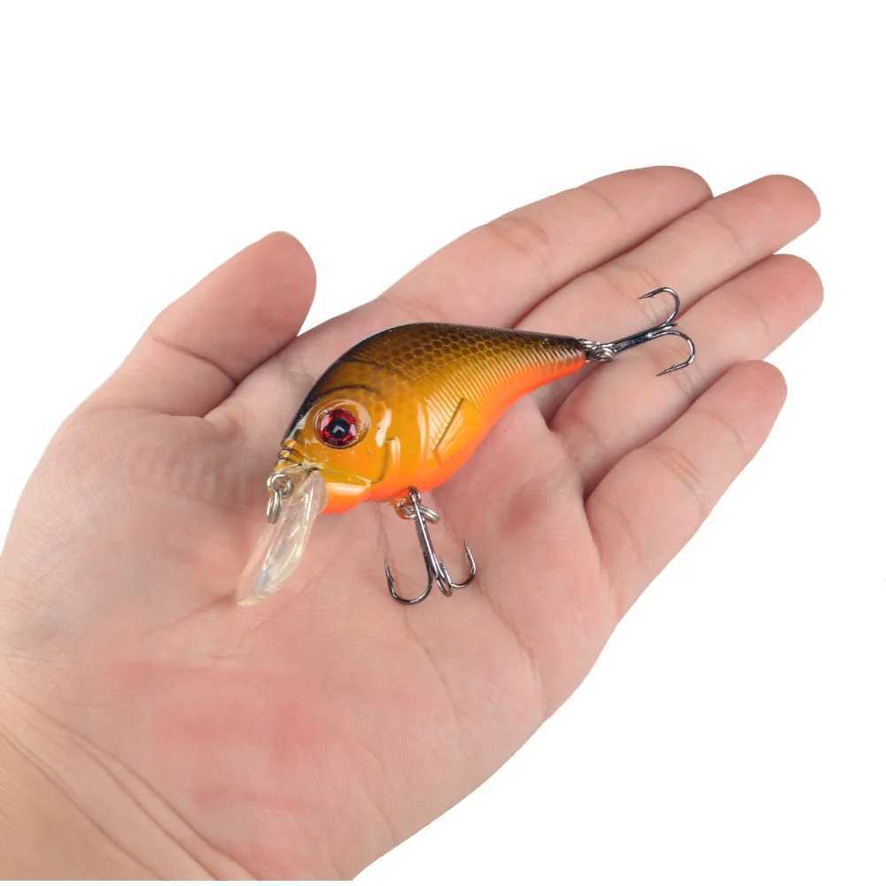 1pcs 7.5cm 12g Hard VIB Lures Fishing Minnow Bait Treb Hooks Sinking Crankbait Wobbrs Fishing Tack 3D EyesXJ241128