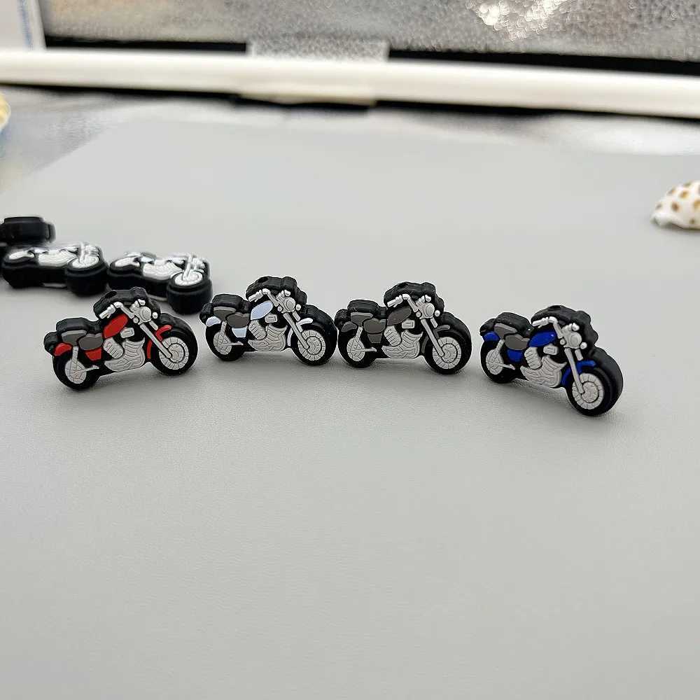 Pacifier Holders Clips# Best Gifts 10PC/lot Baby Silicone Motorcycle Beads DIY Teething Pacifier Chain Necklaces Accessories Safe Nursing Chewing Kawa
