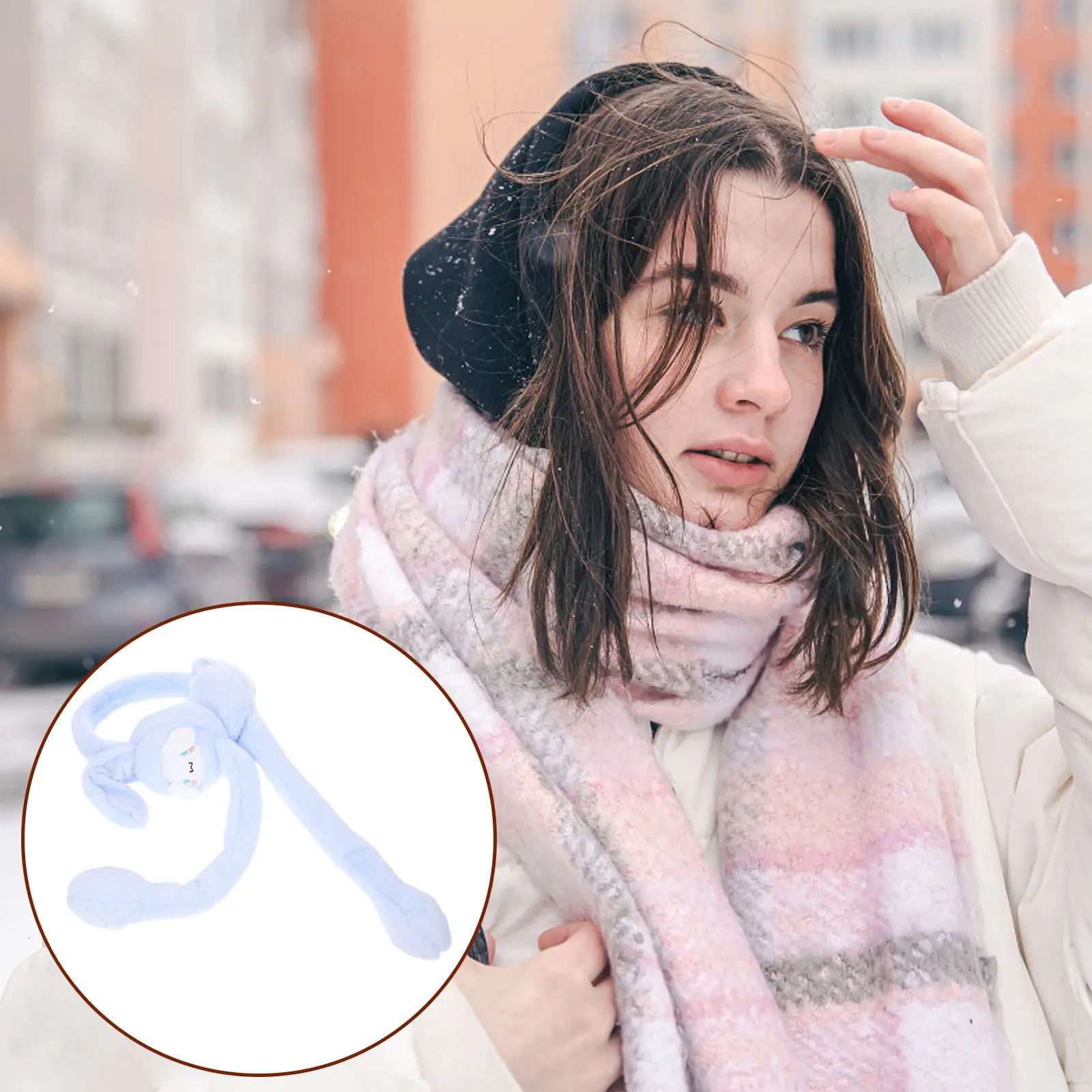 1 piece of winter warm earmuffs fun antifreeze earmuffs for children blue outdoor sports such as skiing and hiking 241205