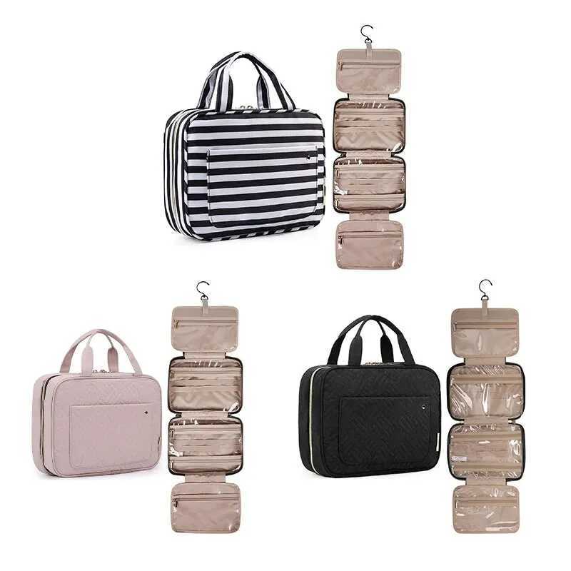 Waterproof Toiletry Bag Handheld Cosmetic Storage Toiletry Set Travel Organizer Bag With Hooks For Men And WomenXJ241206