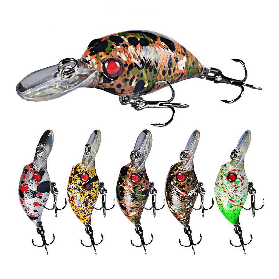 1PCS 4.5cm 3g Crankbait Fishing Lure Quality Minnow Lure 3D Eyes Plastic Hard Bait Pesca Artificial Jig Wobbrs Fishing BaitXJ241128