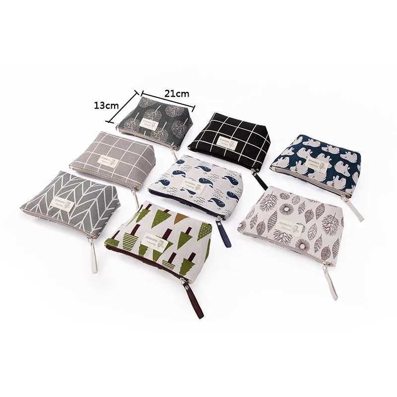 Women Travel Makeup Toiletry Bag Organizer Tree Animal Plant Print Cosmetic Bag Lady Pencil Case Makeup Bag W Bags Pouch KitXJ241206