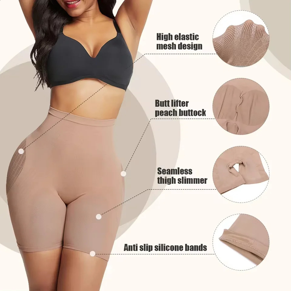Seamless womens tight corset high waist slimming underwear waist lift waist trainer shapewear boots underwear abdominal shapewear device 241206