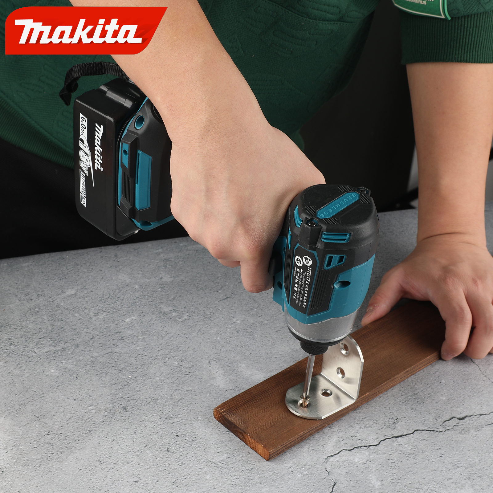 Makita DTD173 Household Impact Screwdriver Set Electric Screwdriver Electric Hand Drill