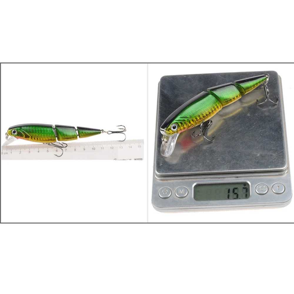 1PCS Wobbrs Fishing Lure Multi-section Hard Bait110mm 15g Artificial Bait Minnow Lure Crankbait Perch Carp Fishing Tack LureXJ241128