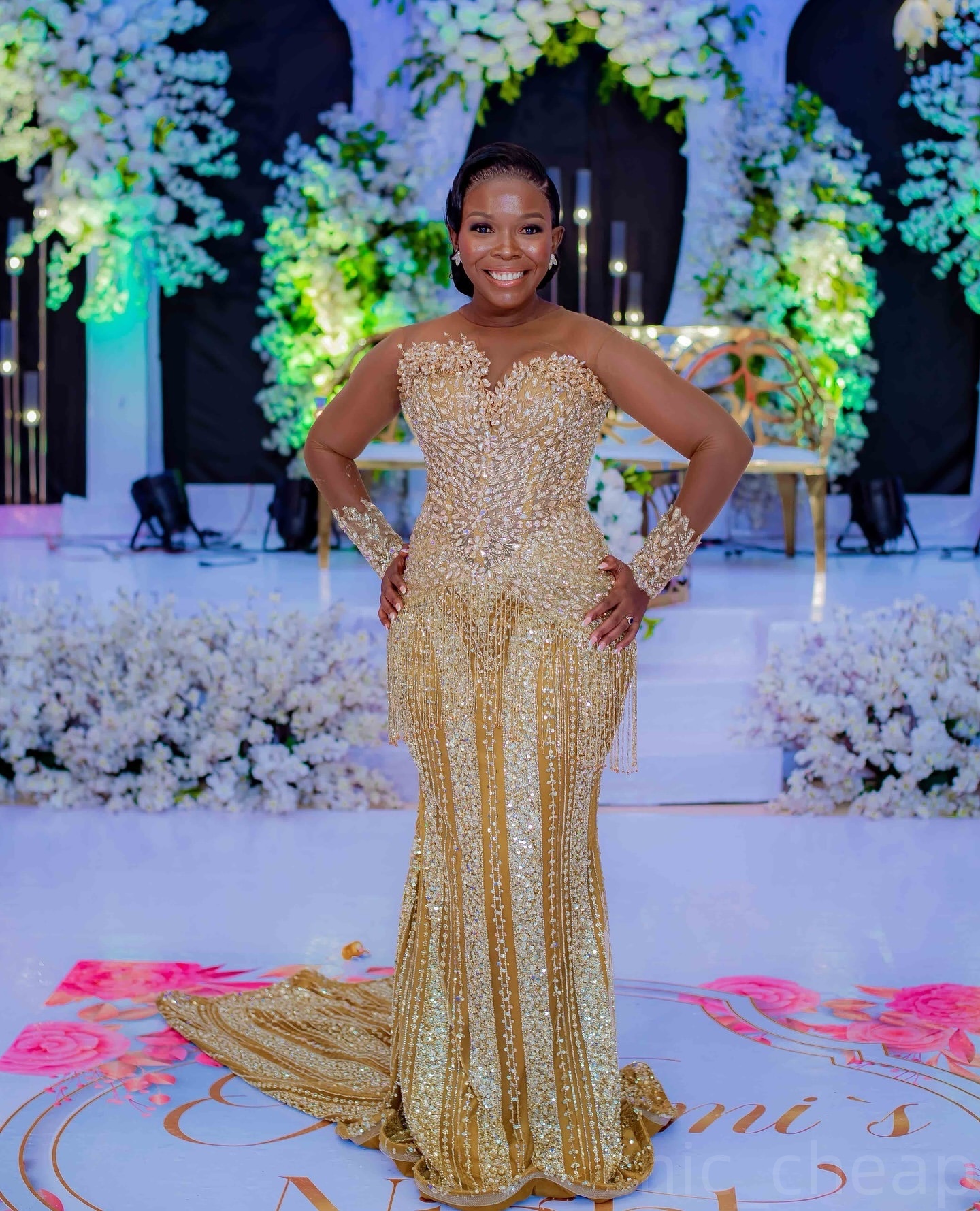 Gold Illusion Mermaid Prom Dresses 2025 Lace Rhinestones Tassels Evening Formal Party Second Birthday Engagement Gowns Plus Size Dress For Special Occ
