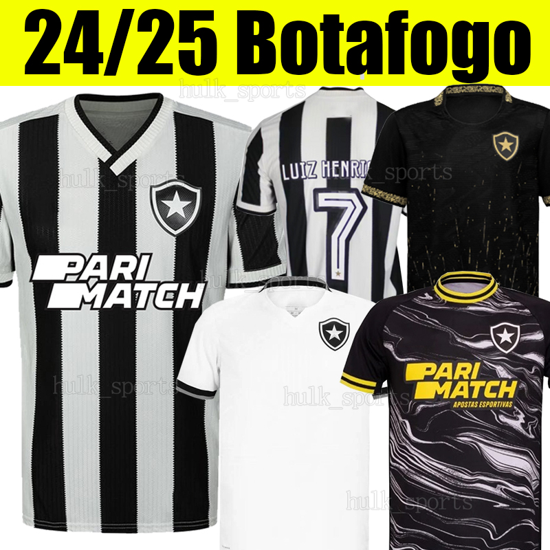 4XL 24/25 Botafogo 4th Soccer Jerseys LUIZ HENRIQUE J R SANTOS SOARES IGOR JESUS SAVARINO EDUARDO JEFFINHO CUIABANO BASTOS ALMADA DANILO men women Football Shirts