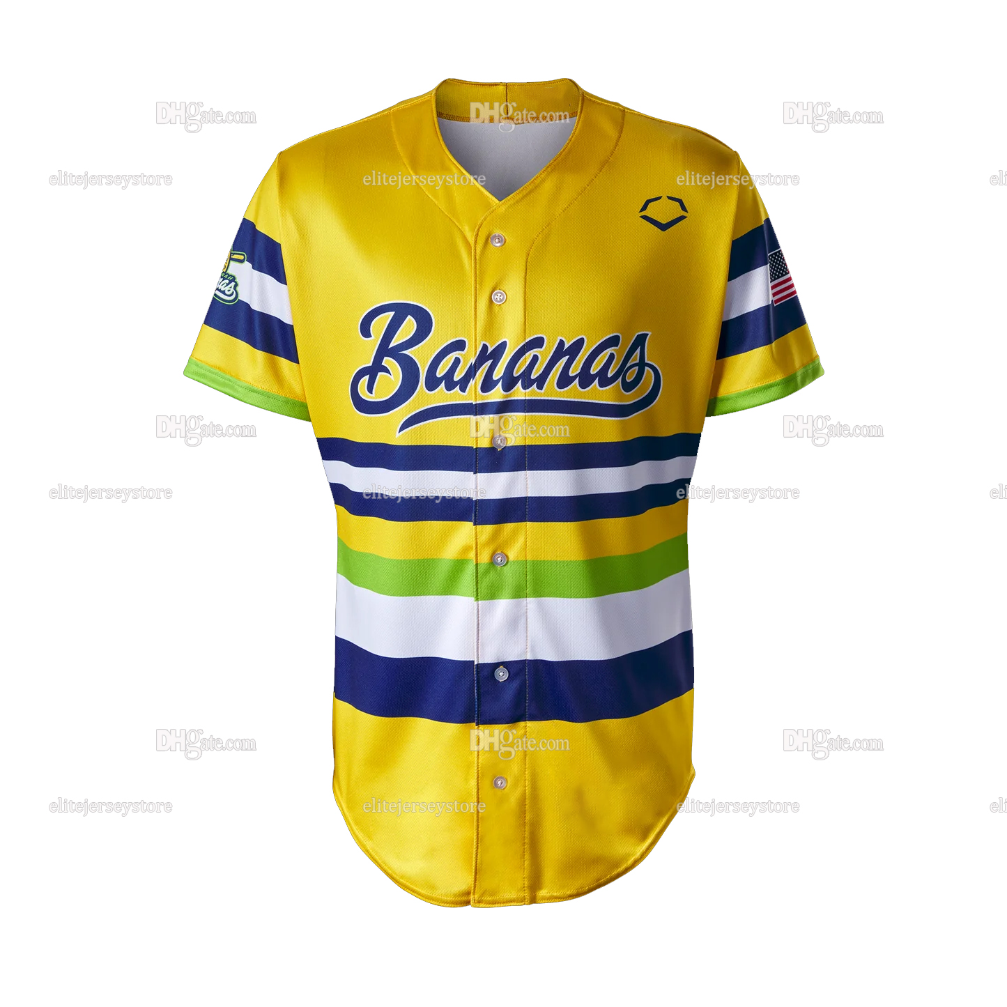 Savannah Bananas Baseball Jersey Noah Bridges Jackson Olson Eric Jones Noah Niznik Adam Virant Zack Gillum Reese Alexiades Ryan Cox Kyle Luigs Eric Jo