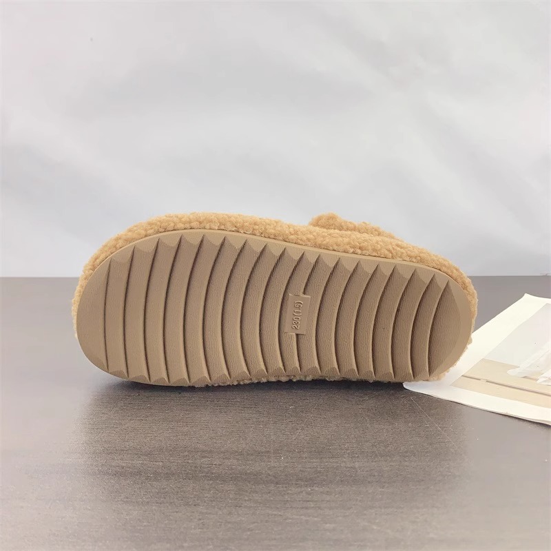 2025 shoes Woman Slippers Chestnut Slides Shearling Tazz Slippers Mules Men Ultra Mini Platform Slip-on Shoes Suede Upper Comfort Fall Winter