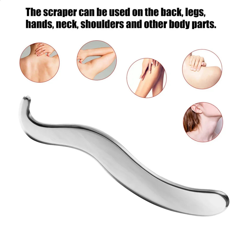 Stainless Steel Gua Sha Massage Machine Muscle Scraper Metal Scraper Tool Body Deep Tissue Relaxation Massage Body Shape 241206
