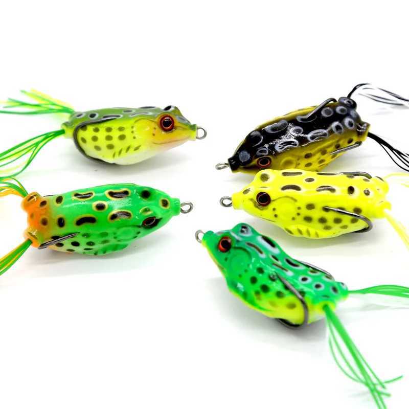 Doub Propelr Frog Soft Baits Shad Soft Lure Jigging Fishing Lure Bait Prop Topwater Catfish Silicone Artificial WobbrsXJ241128