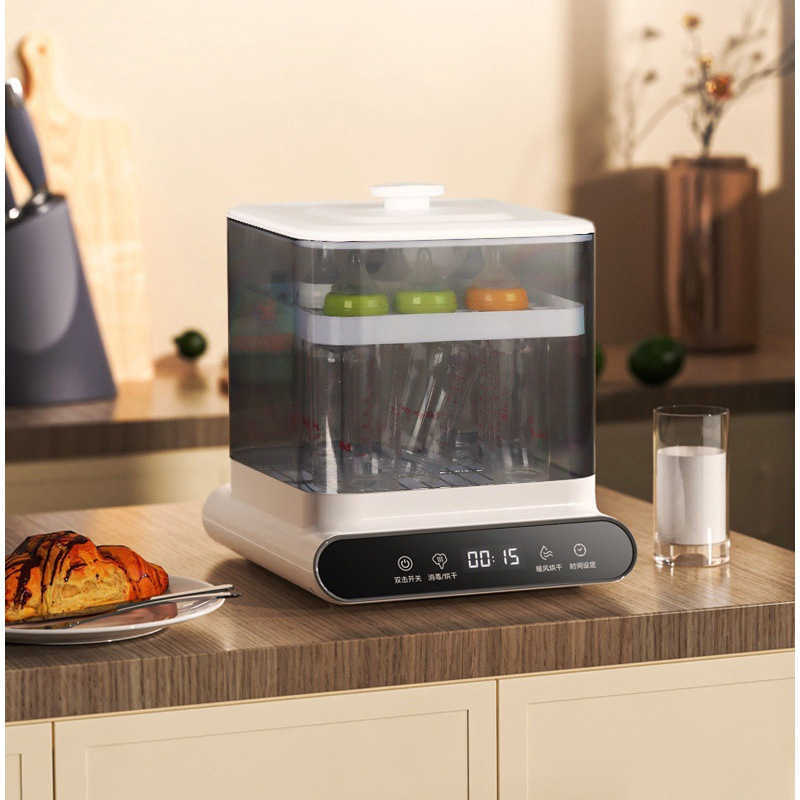 Bottle Warmers Sterilizers Bottle sterilizer with drying 2in1 steam sterilization for baby warm milk and warm milk specialized disinfection cabinet sm