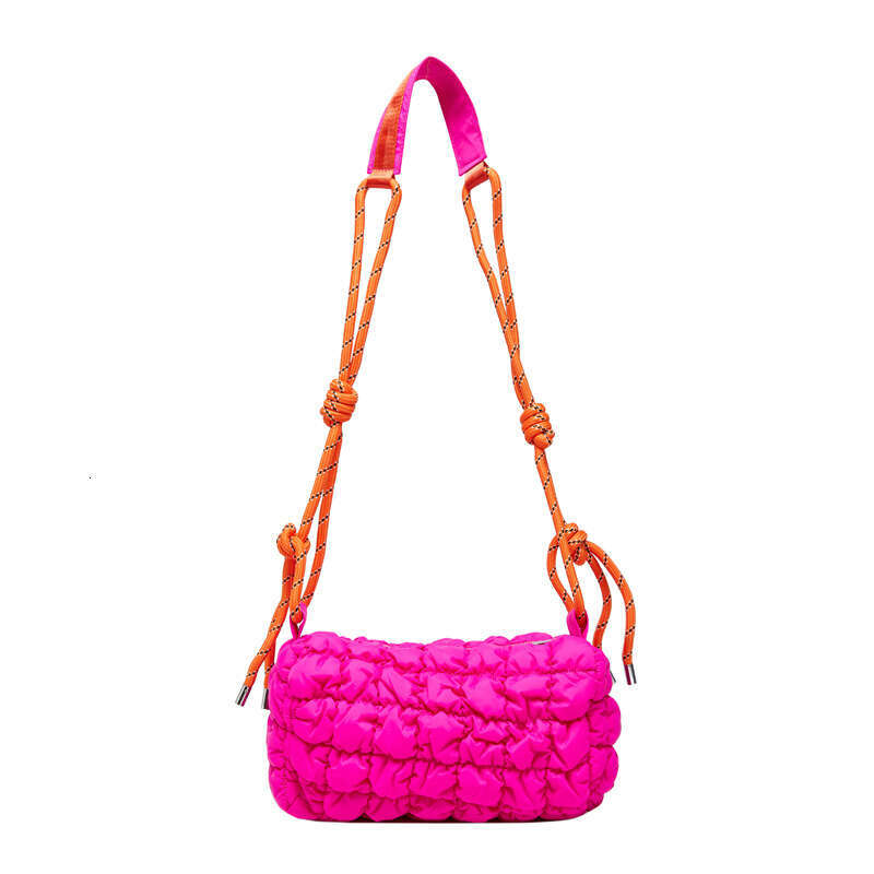 White Ditch Women's Summer High-End New Lightweight Nylon Crossbody Cloud Large Capacity Pillow Bag, Fashionable Quality Classic B2