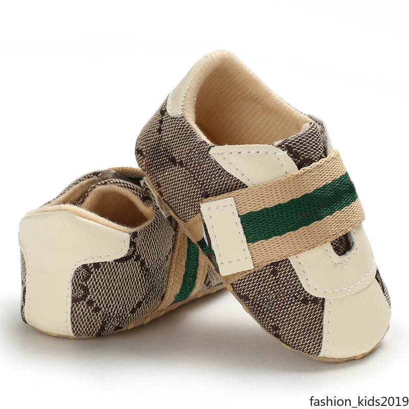 Newborn Baby Shoes Boy Girl Classical Sport Soft Sole PU Leather First Walker Casual Sneakers White Baptism Shoes 0-18 Months