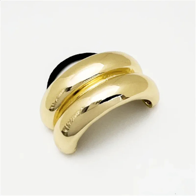 1 simple and thick hollow doublelayer metal hair clip for womens headbands with elastic ropes suitable forwomensheadwear 241122