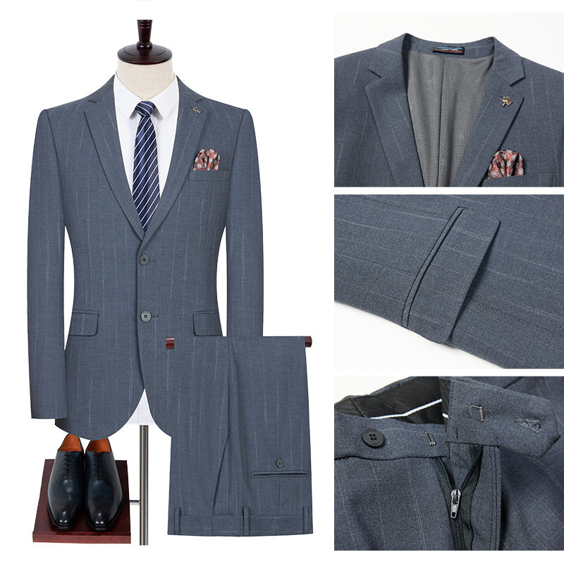 H369 Men's business casual suits wedding groom suits