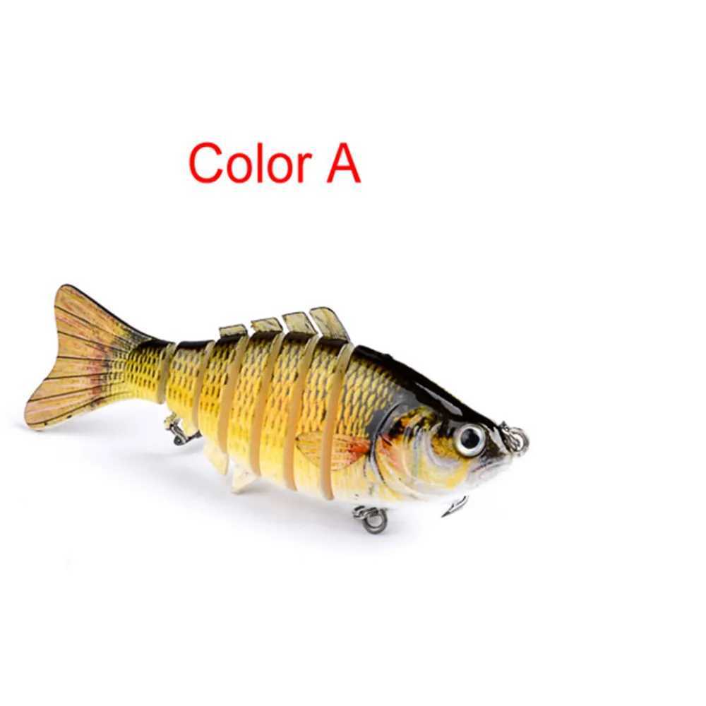 10cm 15.2g Wobbrs Pike Fishing Lures Artificial Multi Jointed Sections Artificial Hard Bait Trolling Pike Carp Fishing ToolsXJ241128
