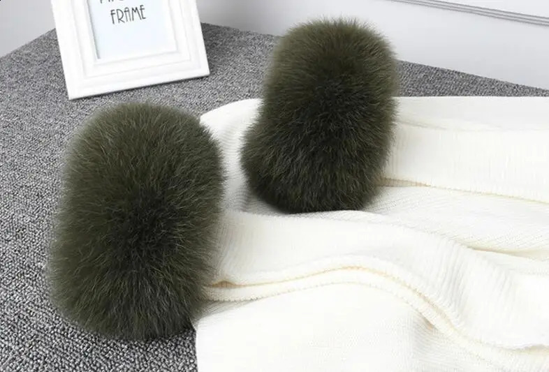 Womens Winter Coat 100% Genuine Fox Fur Sleeve Womens Winter Coat Full piece Fox Fur Sleeve Fur Glove 241206