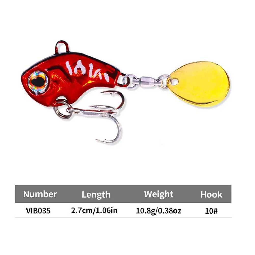 Tail Spinner Lure Metal VIB Rotating Tail Swimbait Trout Lures Spinner Baits For Bass Fishing Spin Tail Fishing Jigging LureXJ241128