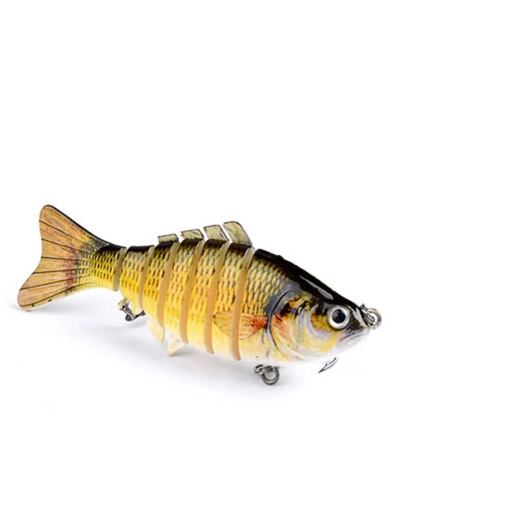 1PCS Jointed Multi Sections Fishing Lure 10cm 15.5g Wobbr Crankbait Artificial Hard Bait Swimbait Trolling Carp Fishing TackXJ241128