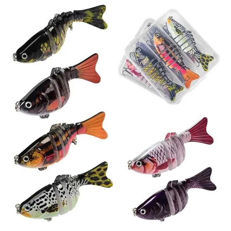 3PCS/Box Fishing Wobbr Lifelike 7 Segment Swimbait Crankbait Hard Bait Slow 10cm/15g Isca Artificial Lures Fishing TackXJ241128