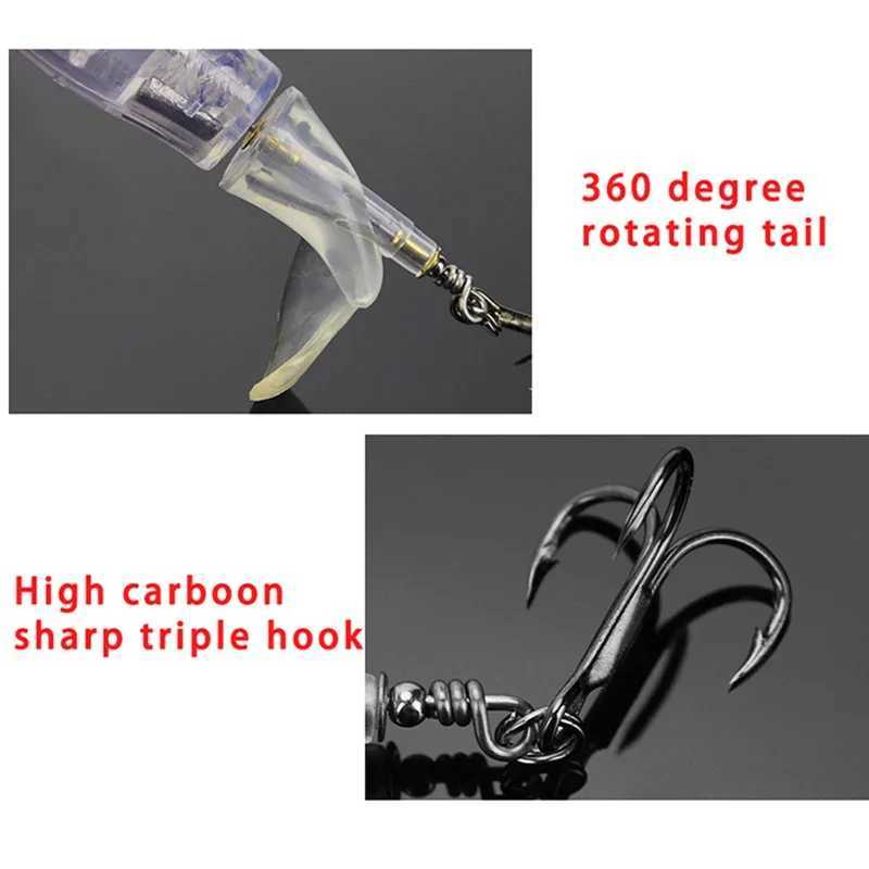 Whopper Plopper Popper Propelr Topwater Fishing Lures 13g Artificial Bait Hard Crankbait Wobbrs Rotating Tail Fishing TackXJ241128