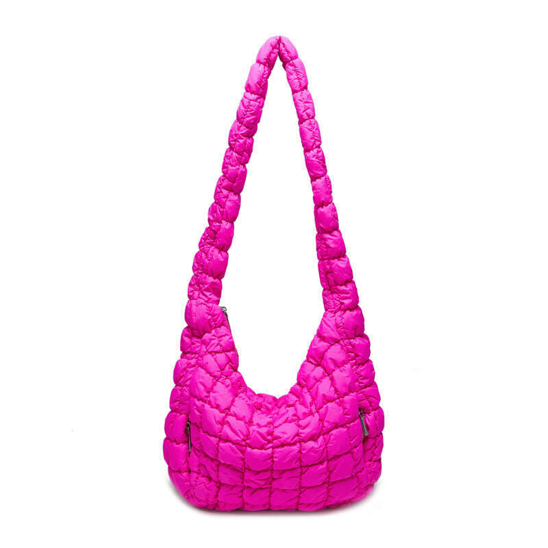 Large Capacity Cotton Cloud Women's New Nylon Shoulder Crossbody High-End Sense, Casual Dumpg Bag, Fashionable Quality, Classic B1