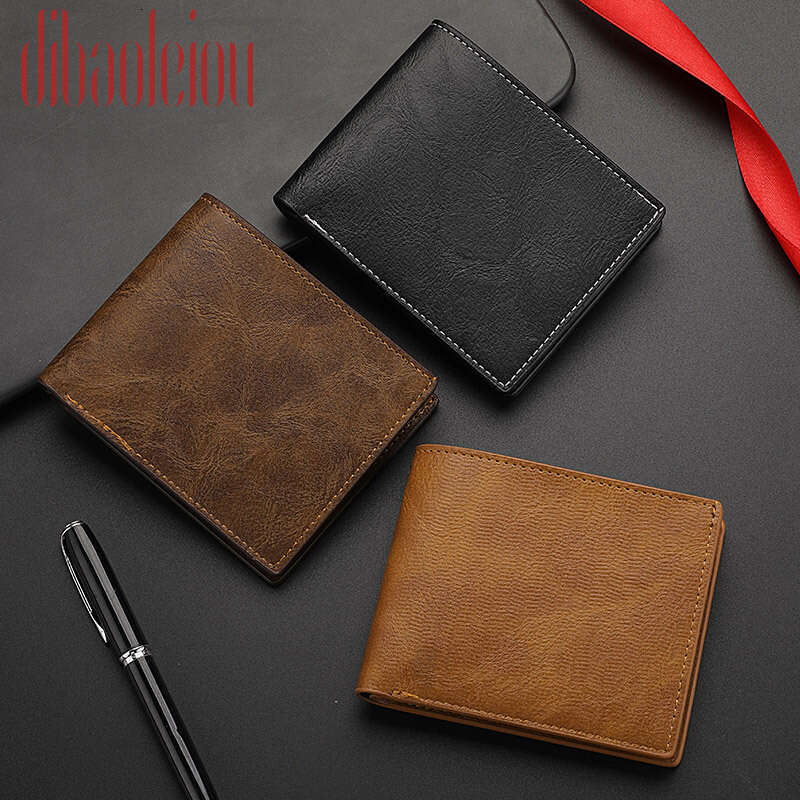 Horizontal Short Men's European And American US Men's Small Wallet Fashion Quality Classic B4