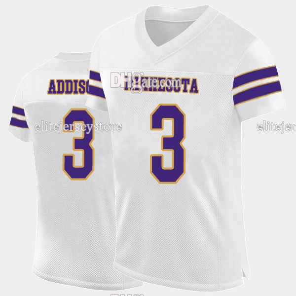 18 Justin Jefferson 2024-25 Football Jersey Aaron Jones TJ Hockenson McCarthy Kirk Cousins Addison Harrison Smith Adrian Peterson Ham Randy Moss Custo