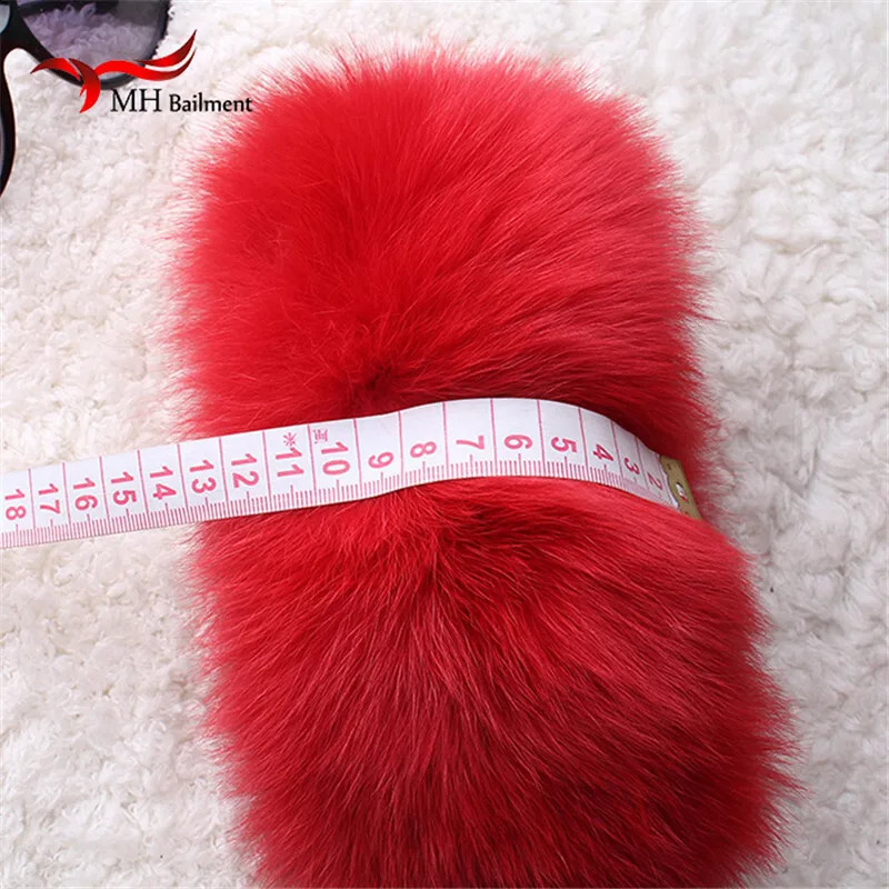 High quality fox fur cuffs selling warm wristband genuine fox fur cuffs arm warm womens bracelet real fur wristband gloves X#1 241206