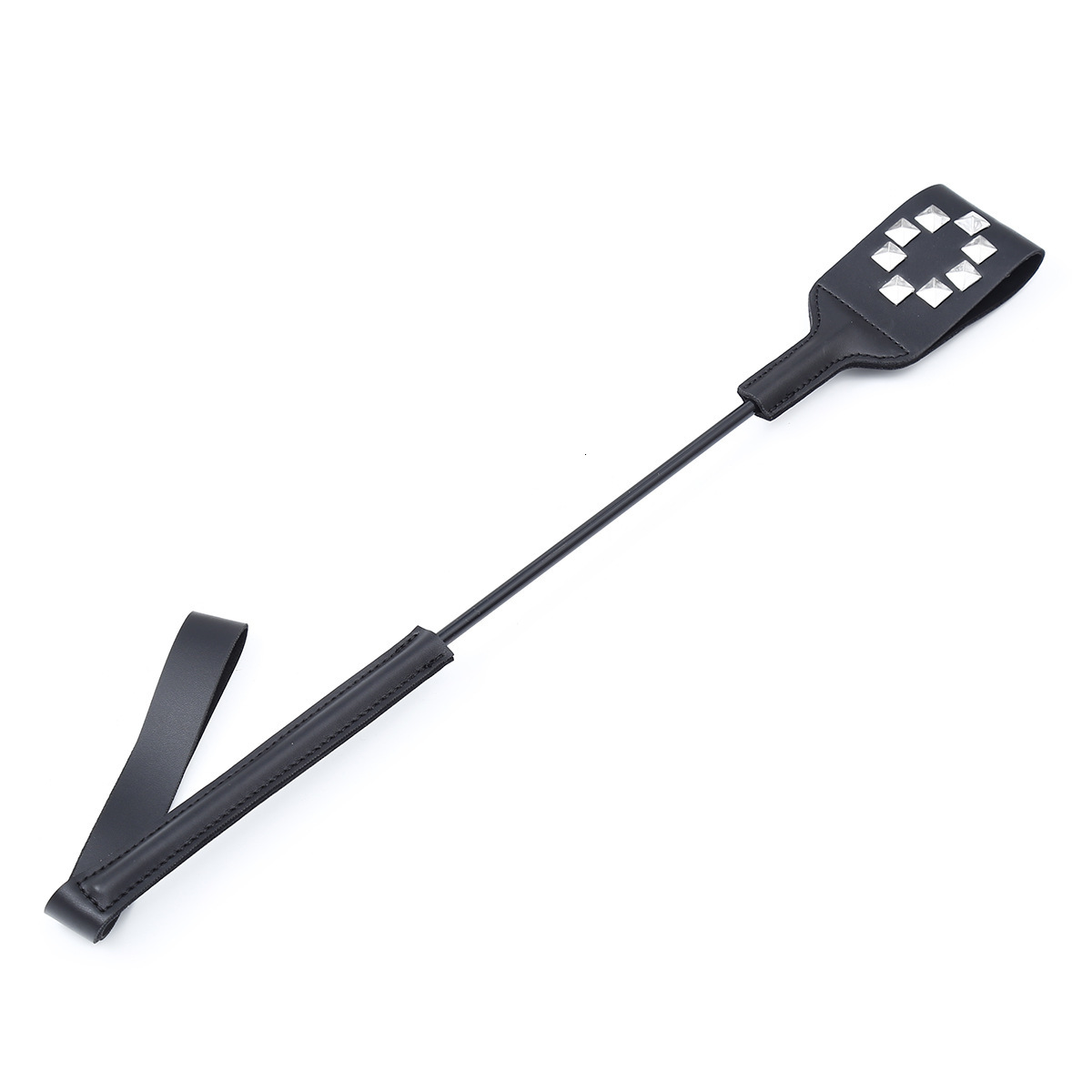 Adult sex SM sex toy leather racket XO double-sided letter rivet leather whip for men and women training spanking