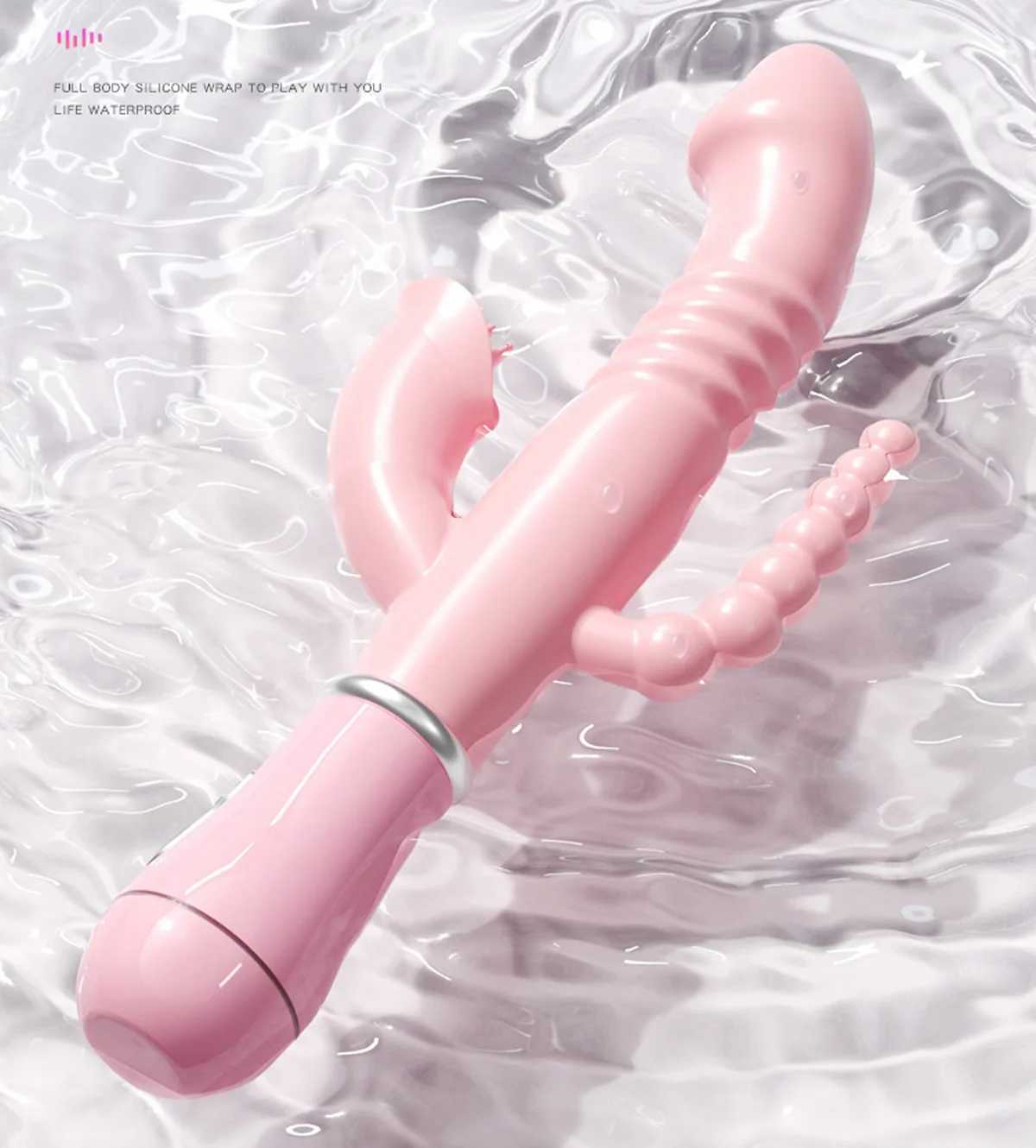 Rabbit G Spot Dildo Vibrator Clitoris Stimulator Penis Anal Double Penetration Tongue Licking Double Rod Sex Toy For Women AdultXJ241206