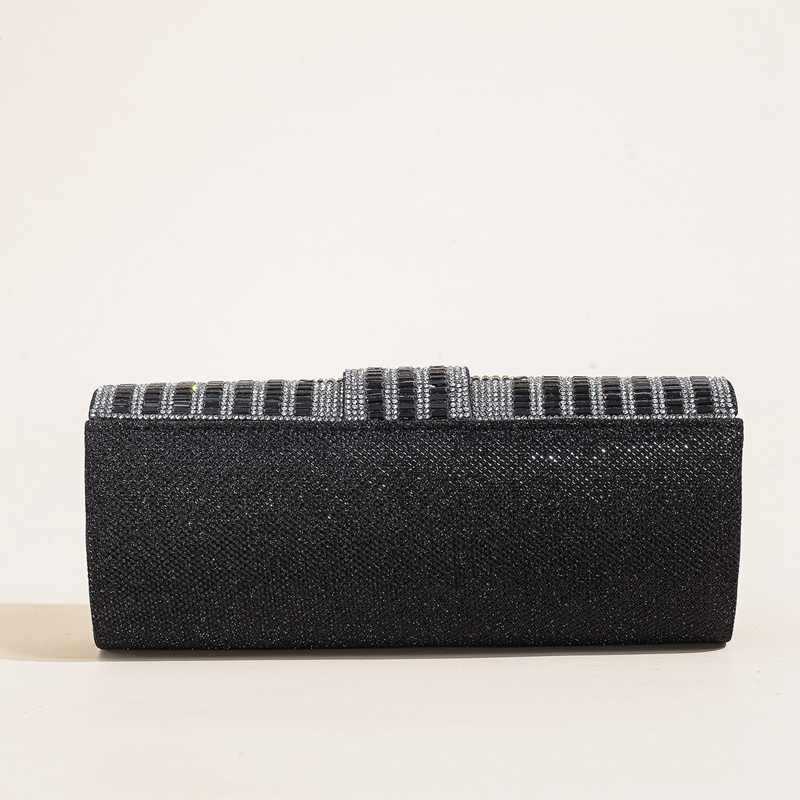 Clutch Bag Sparkling Rhinestone Hand-held Bag with High-end and Versatile Dress Bag Annual Party Socialite Princess Bag Crossbody Womens Bag 240920