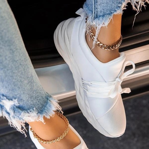 Designer outdoor shoes, plus size women's casual single shoes, autumn and winter new styles, flat bottomed lace up one foot sports shoes, perenni