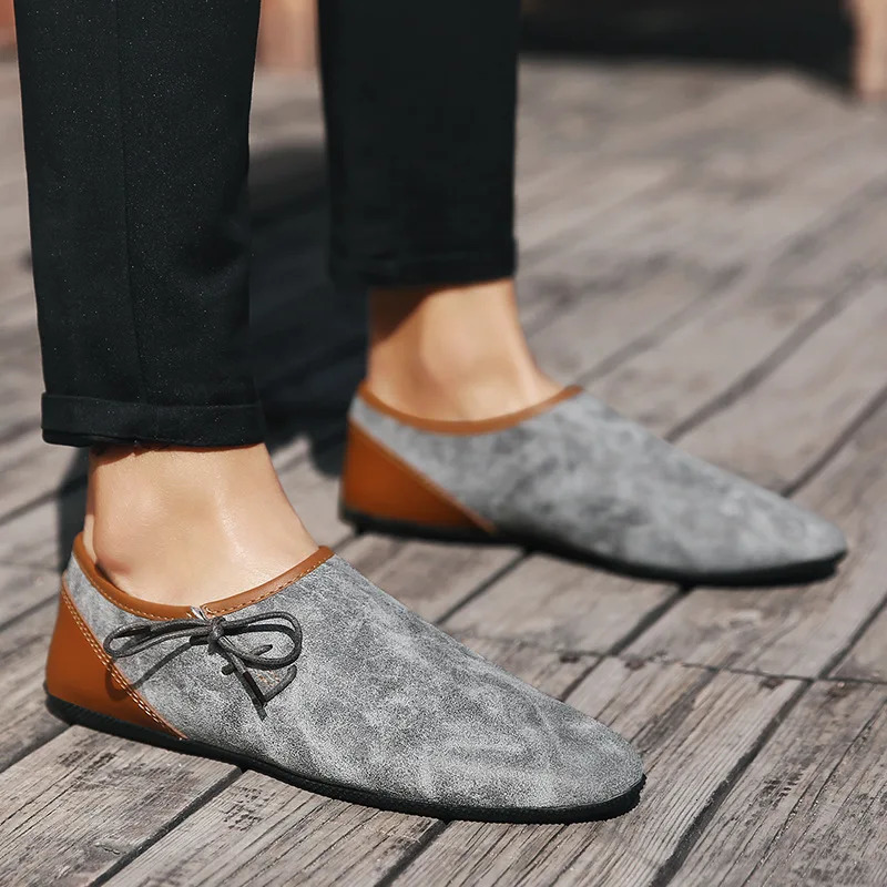 Summer Men Shoes Casual Breathable Soft Mens Loafers Light Leather Shoes Flats Fashion Slip-On Driving Shoes Zapatillas Hombre 241206