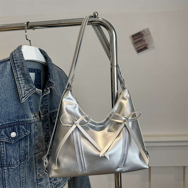 Underarm Spring Summer Bow, And Gentle, One Shoulder, Niche Korean Version, Women's New Tote Bag, Fashionable Quality, Classic B4