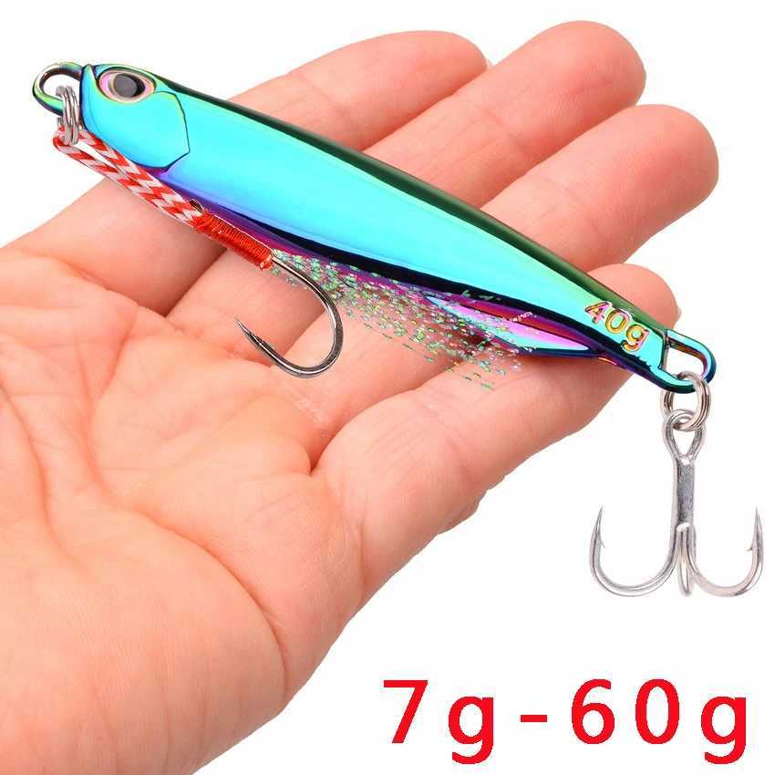 1PCS Fishing Lure Bait Japanese 7/10/15/20/30/40g/60g Metal Jig Fishing Accories Zinc Alloy Mackerel Bass Pesca BaitsXJ241128