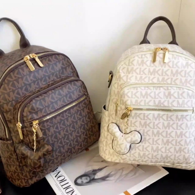 New trend Women s Fashion Multi functional Shoulder Bag Large Capacity Reading Clothing for Girls Commuting Retro Backpack with Designer leisure Print