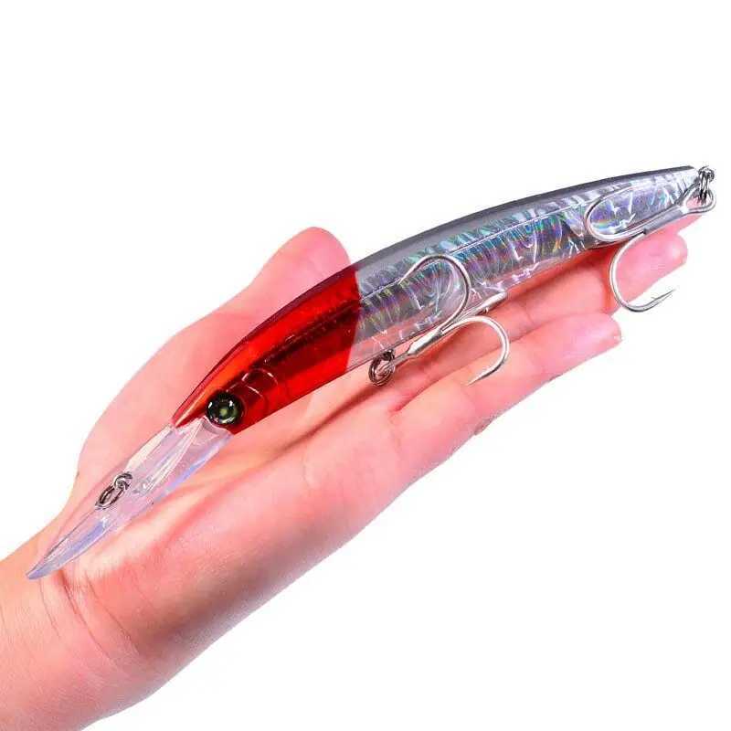 1pcs Fishing Minnow Lures Hard Bait 7-17cm/27.31g Crankbaits Tack Bass 2/0# Hook Fishing LuresXJ241128