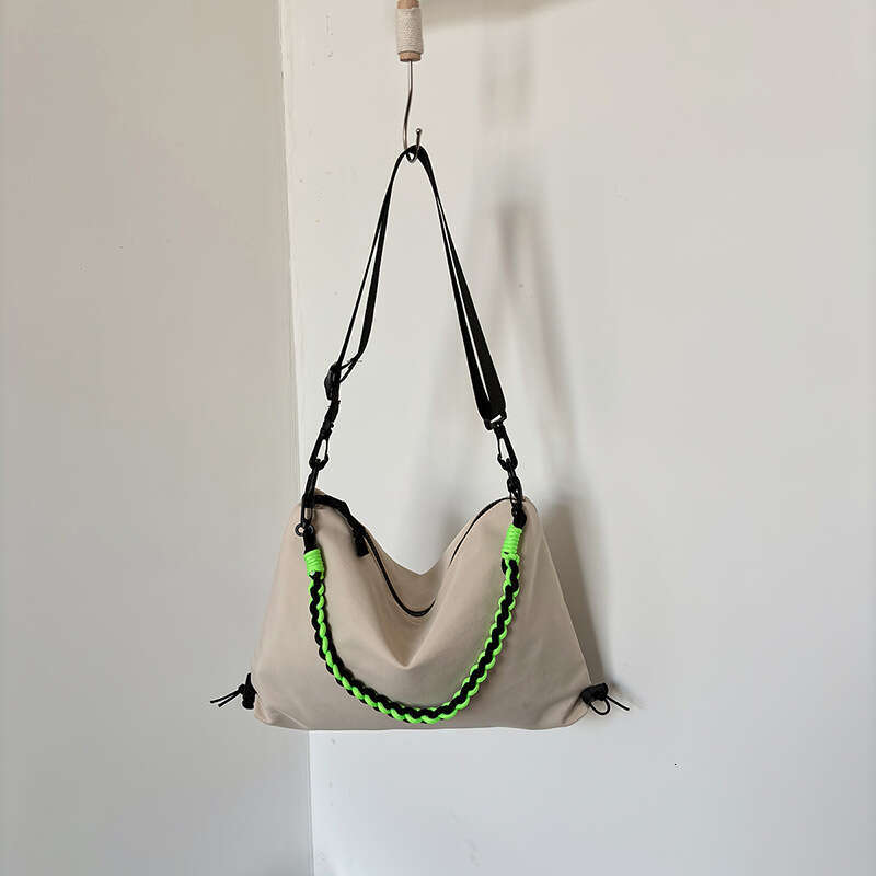 New Canvas For Women In Summer, High-End Large Capacity Crossbody Bag, Fashionable And Casual, Versatile Single Shoulder Cloth Bag B4