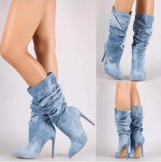 High Quality New Warm Boots Thick H Simple Thick H Autumn Winter Boots Knee High H T241206