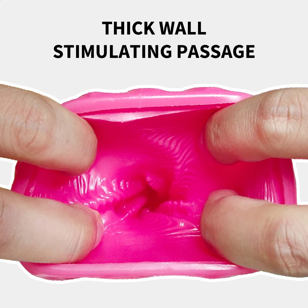 Soft Vaginal Masturbator Cup For Male Foaming Realistic Penis Sucking Masturbator pocket Blowbot Toys Sexy Toys For Adult 241205