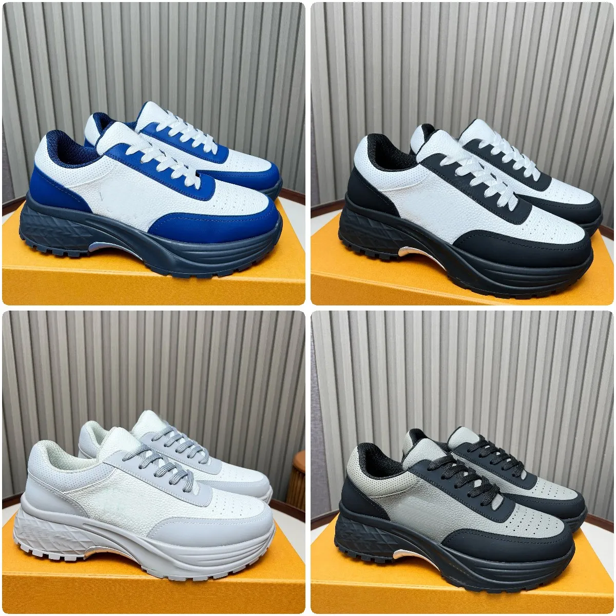 Chaussures de créateurs Discovery sneaker mode hommes femmes chaussures décontractées luxe plate-forme en cuir extérieur Run sneaker taille 35-45