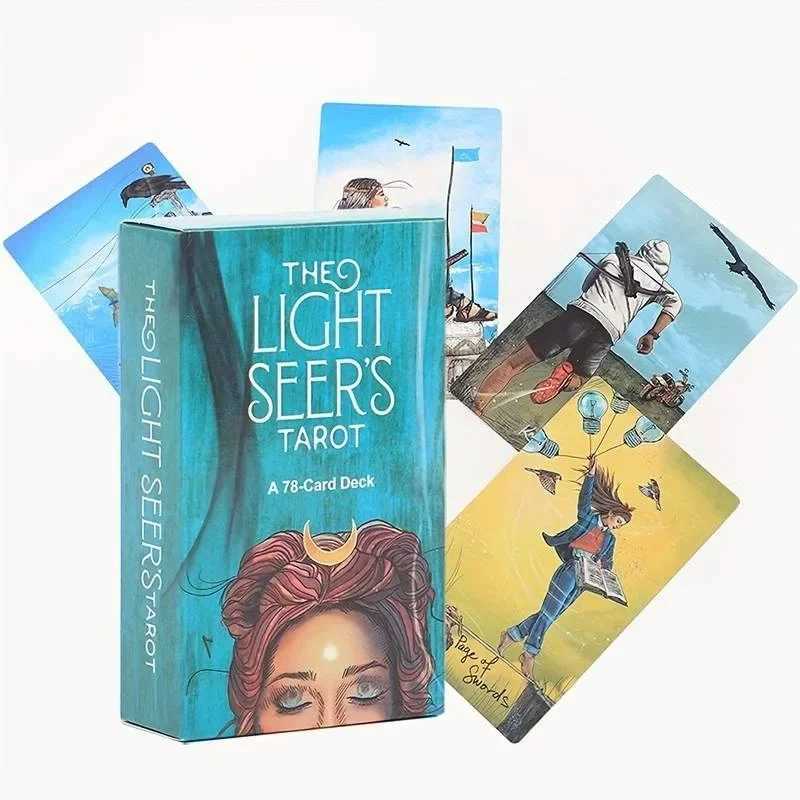 1 Box The Light Seers Tarot Cards 78-Card Full Color Tarot Set for Tarot Reading Fortune Telling Divination Board Game CardsXJ241206