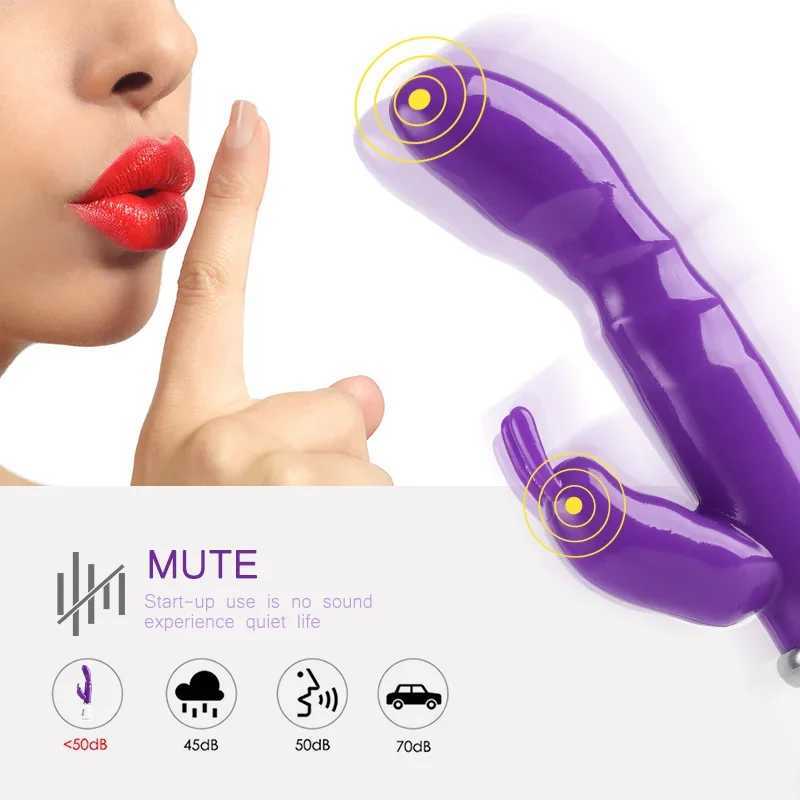 Rabbit Vibrator for Women Powerful G Spot Female Clitoris Stimulator Vibrating Silent Adult Sex Toy For Female Masturbator ShopXJ241206
