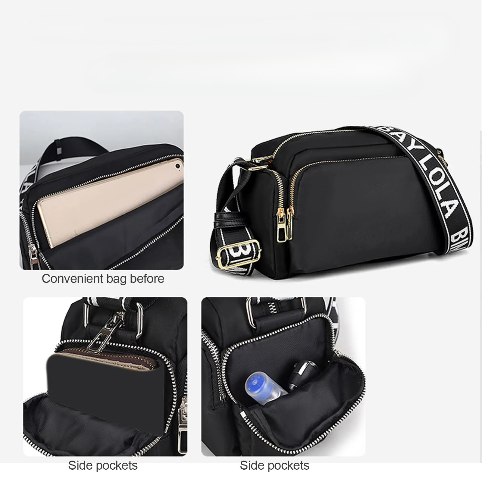 Fashion Handbag Women Single Shoulder Casual Crossbody For Travel Ladies Messenger Tote Bags Polyester Casual Style