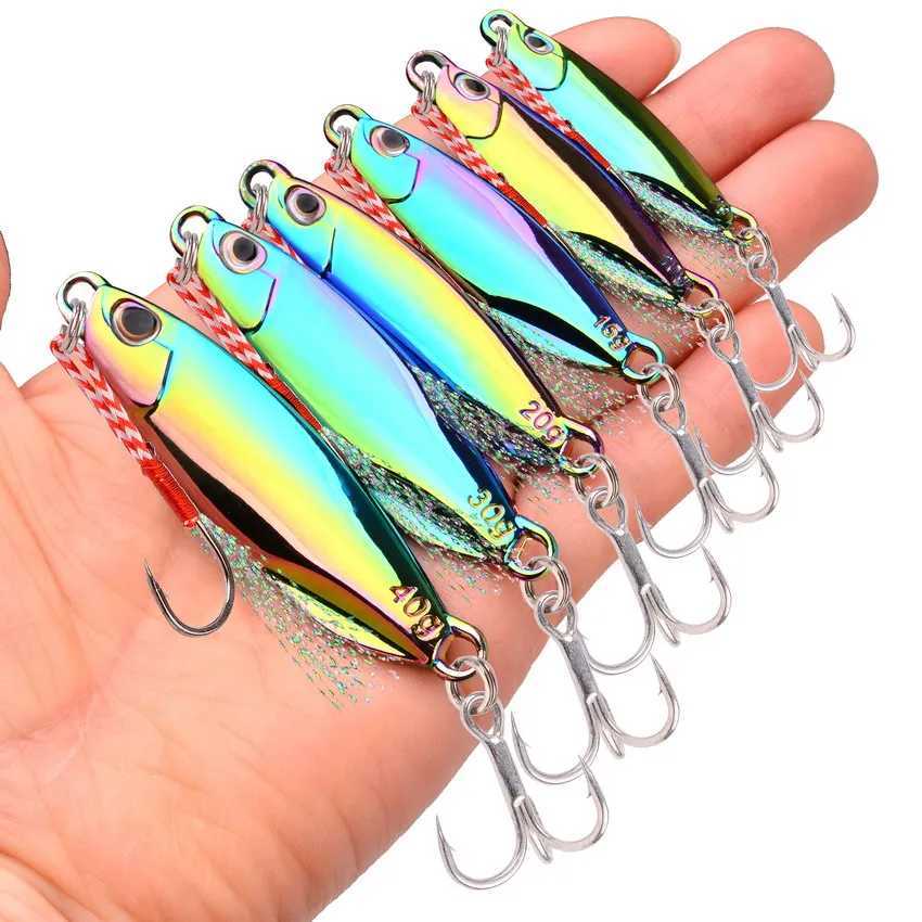 Plating Jigging Metal Jig Lure 7g - 40g Silver Metal Fishing Lures Artificial Jigs Baits Ectroplated Fishing Lue Mackerel BassXJ241128