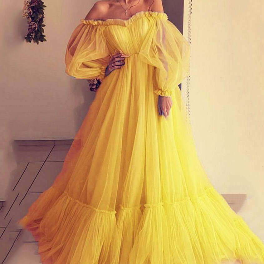 Summer European and American Women's Fashion strapless Mesh Sexy Big Swing Wedding Evening Dress 2024 New Style Elegant Clothing